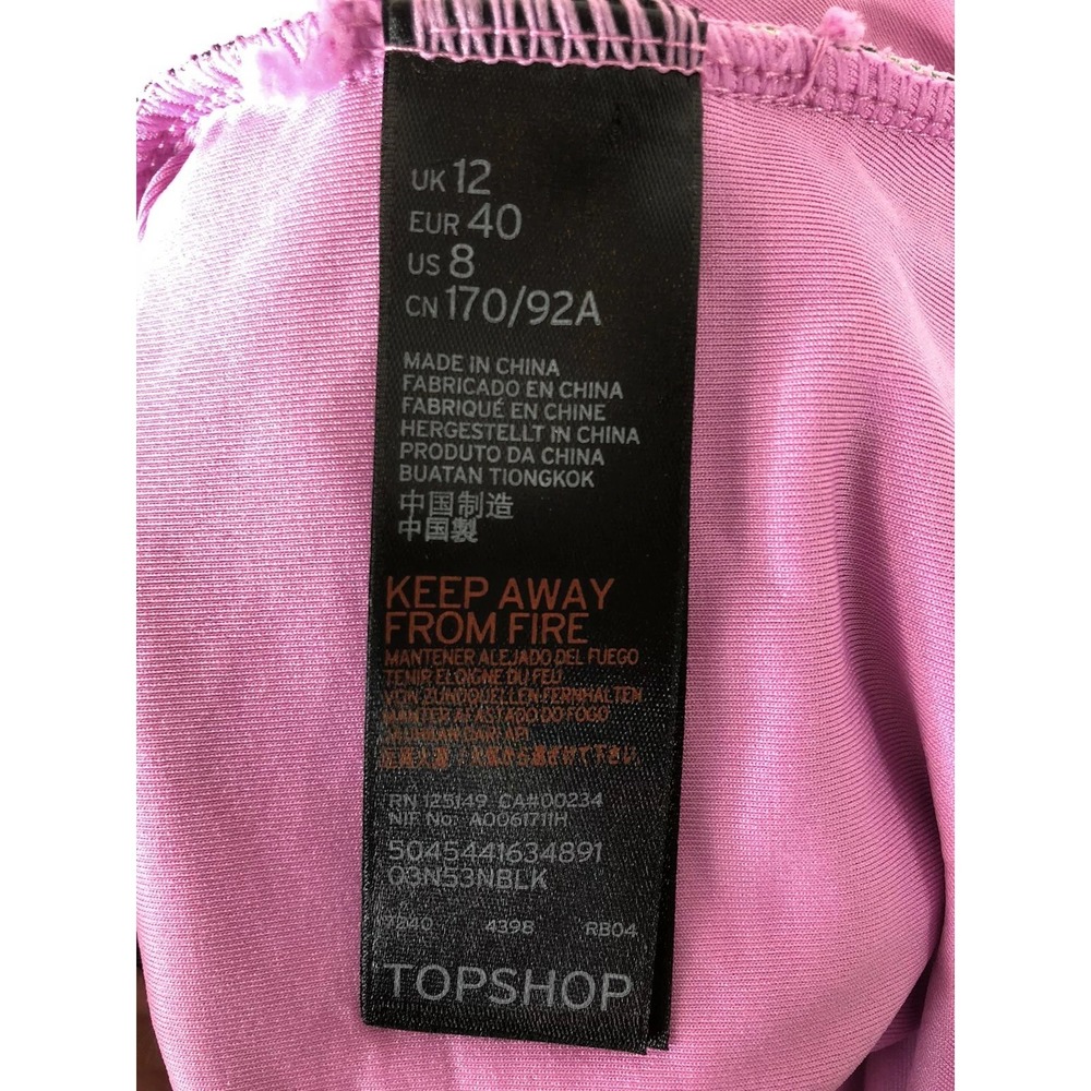 TOPSHOP Floral One piece Swimsuit Womens 8 - Picture 3 of 3